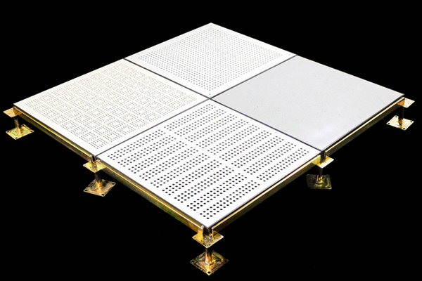 華鷹全鋼防靜電地板通風板安裝工藝